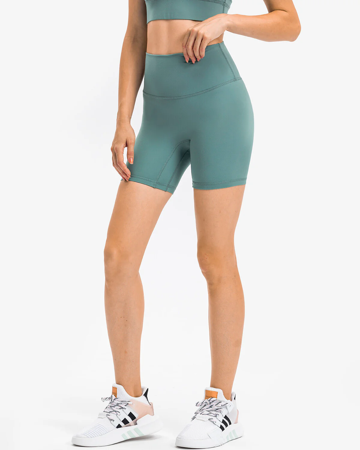 Aleah Seamless Shorts - Teal - Image 2