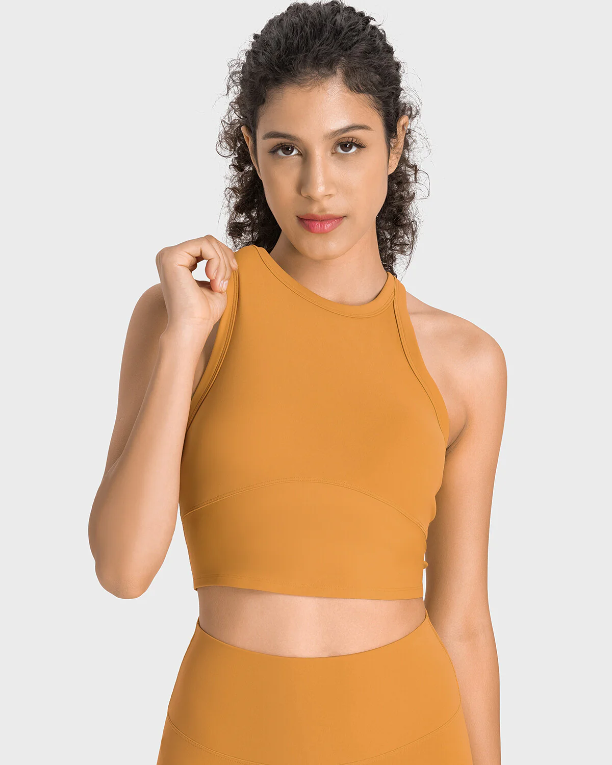 Allison Sports Bra - Ochre - Image 3
