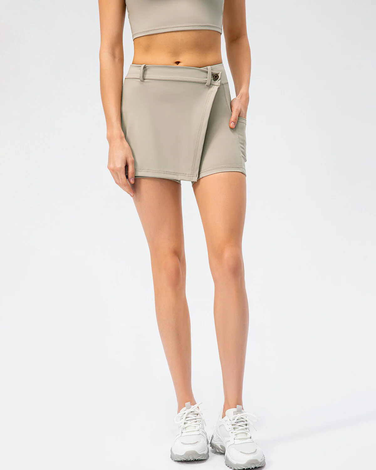 Amara Skirt - Khaki - Image 2