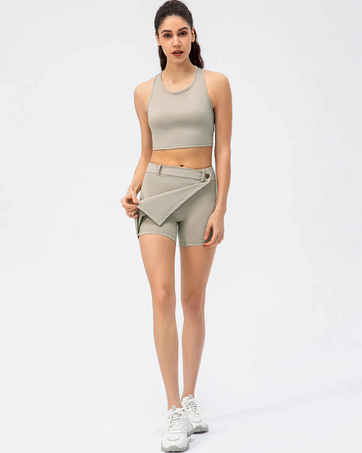 Amara Skirt - Khaki - Image 4