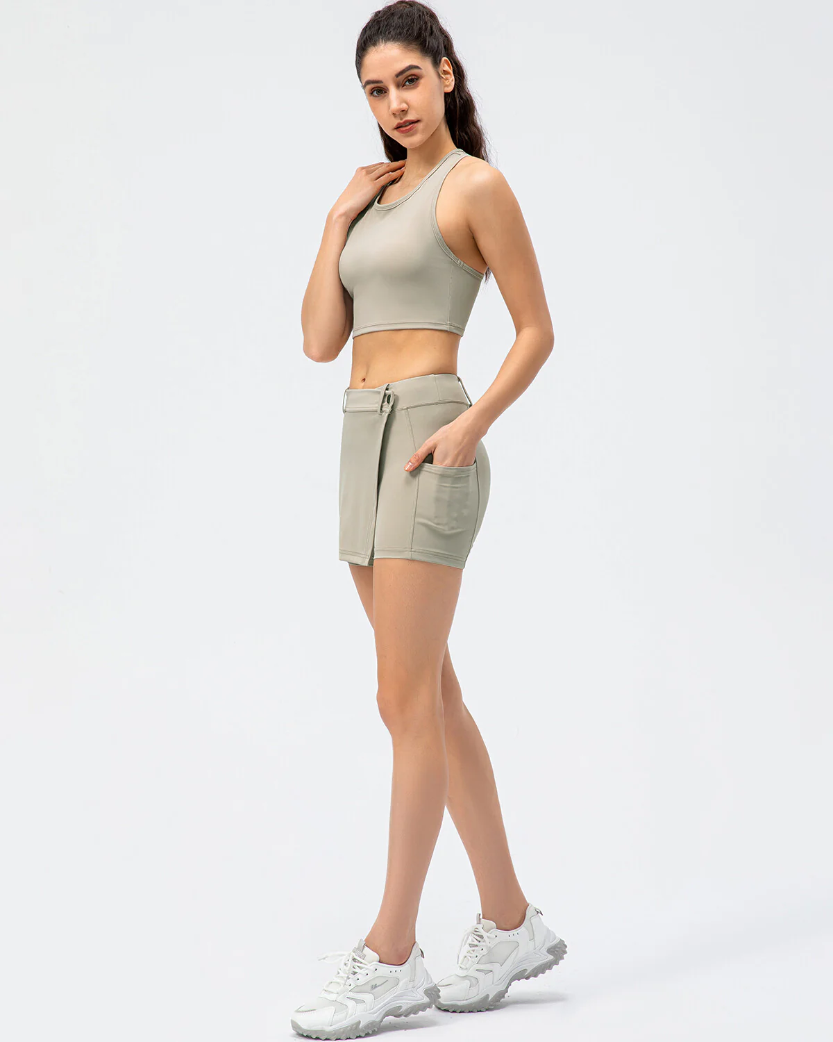 Amara Skirt - Khaki - Image 5