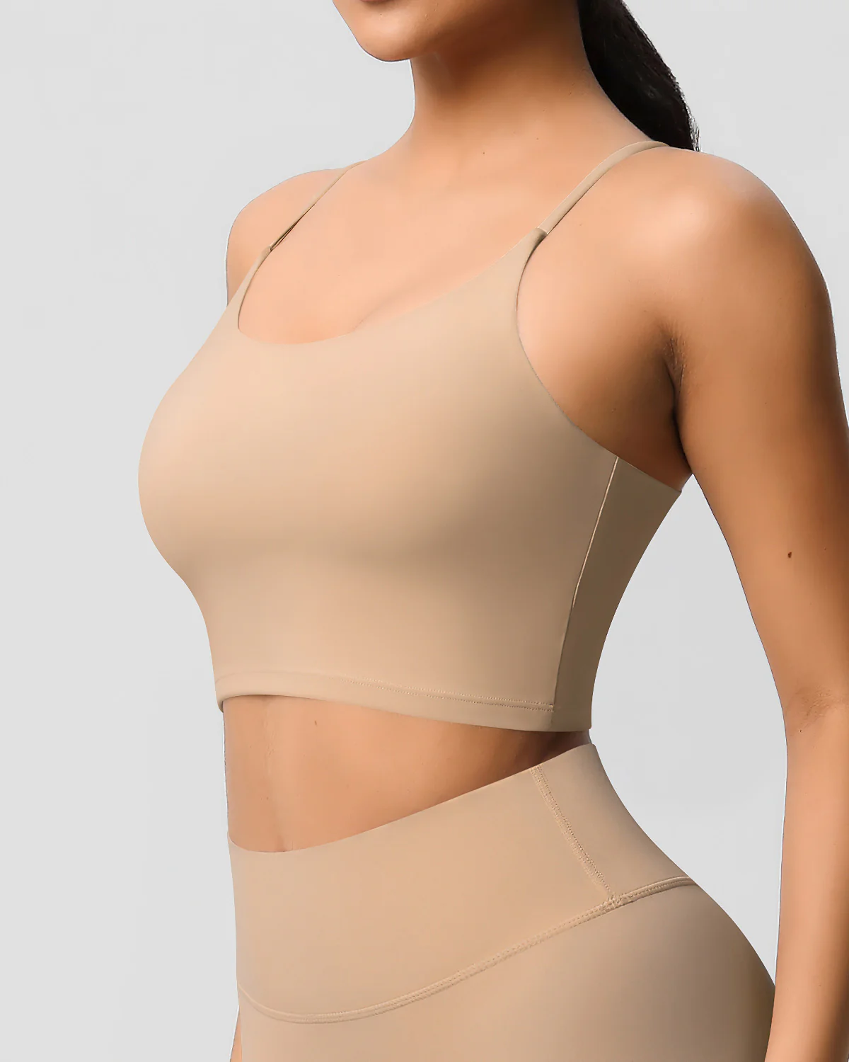 Ava Crop Top - Apricot - Image 2