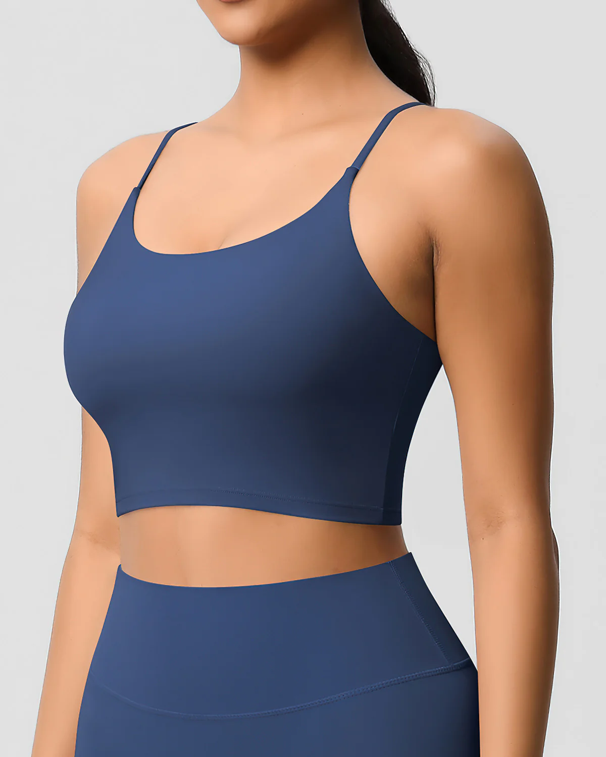 Ava Crop Top - Navy - Image 2
