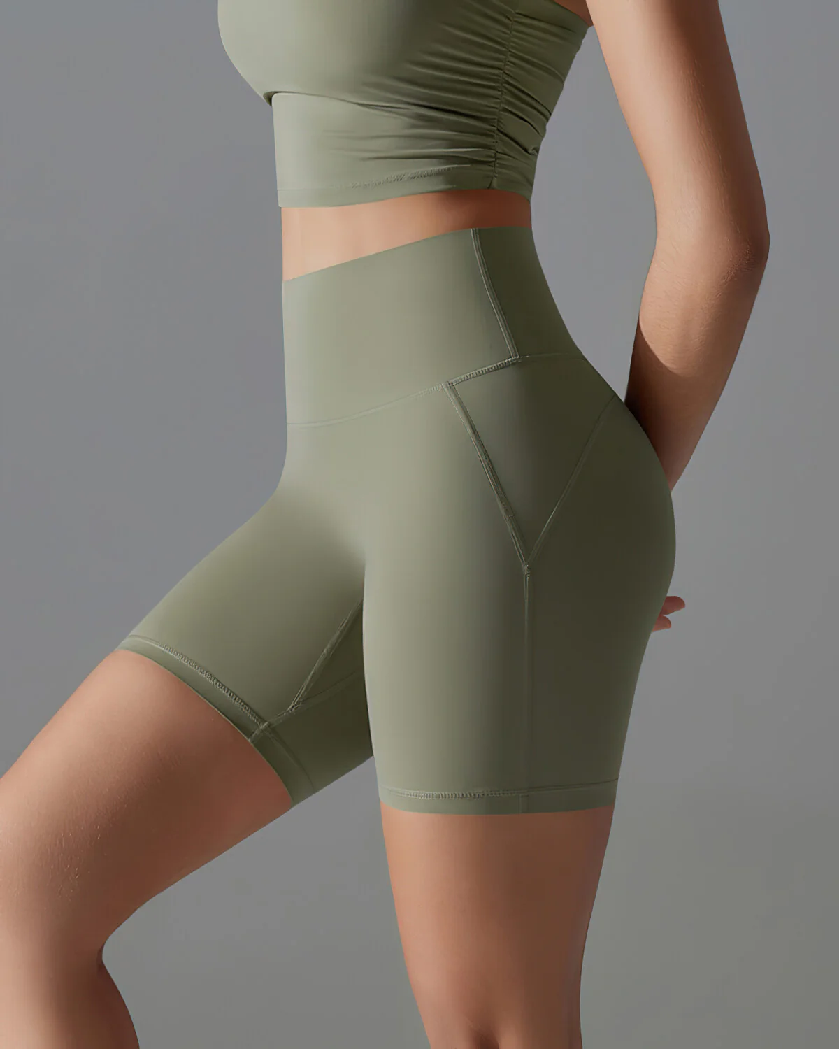 Bianca Seamless Shorts - Green - Image 4