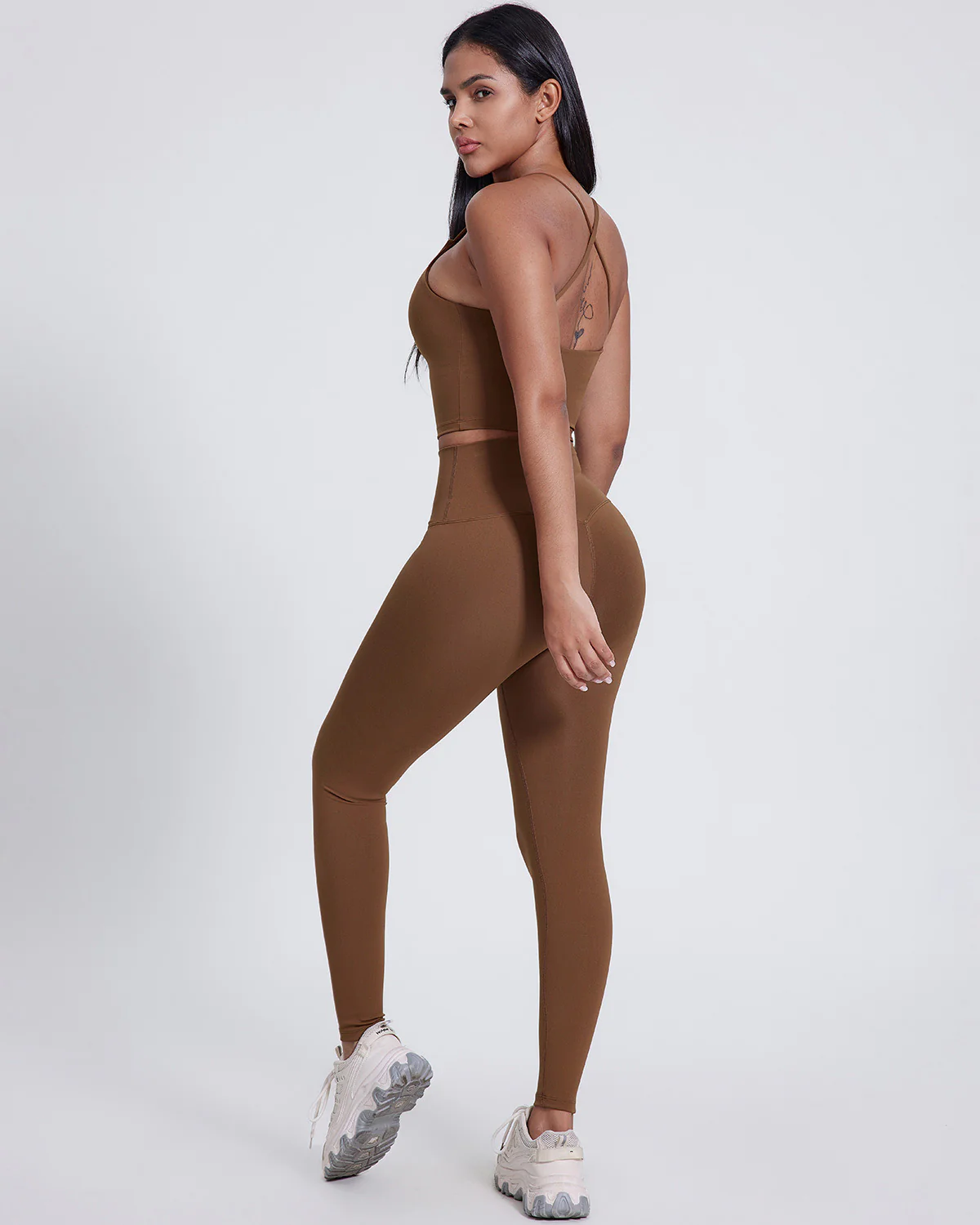 Celestia Seamless Leggings - Chestnut - Image 3