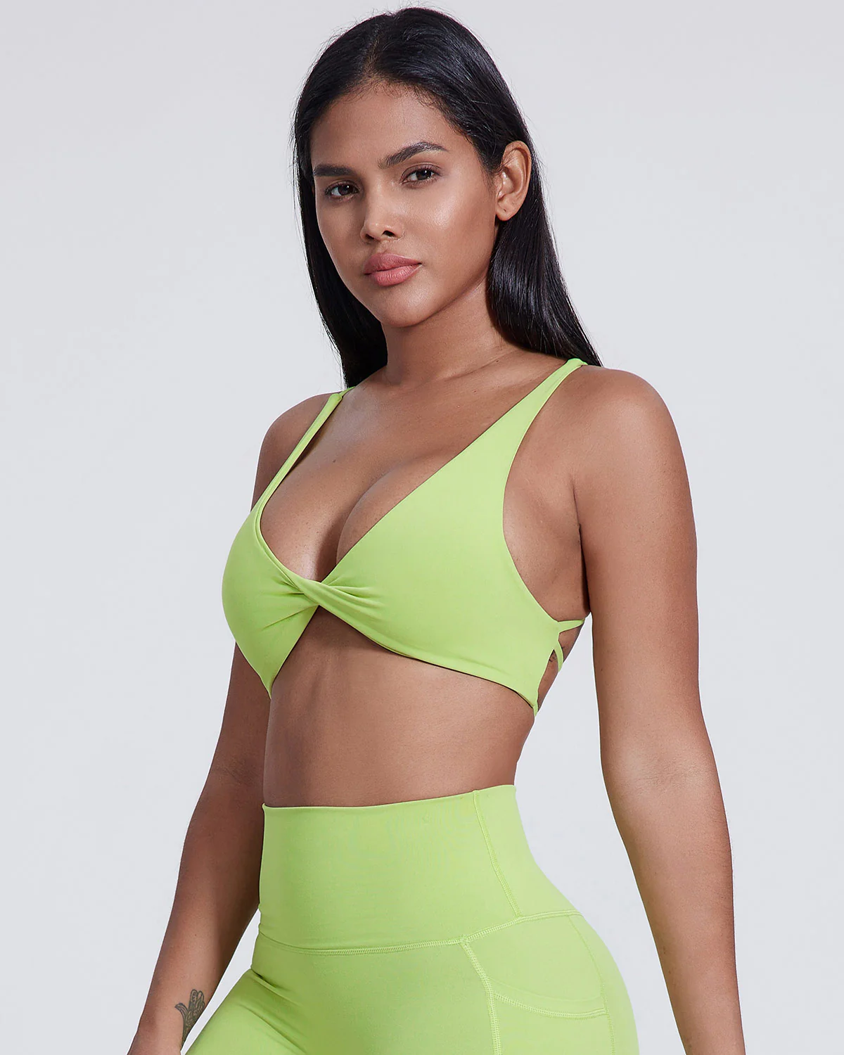Celestia Sports Bra - Lime - Image 2