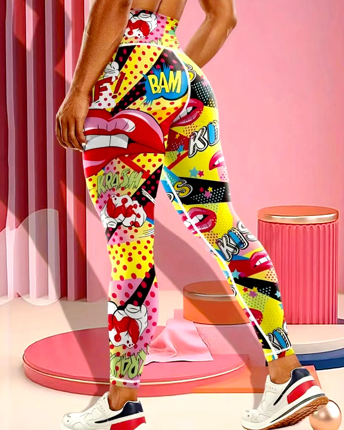 Comic Art Leggings - Image 5