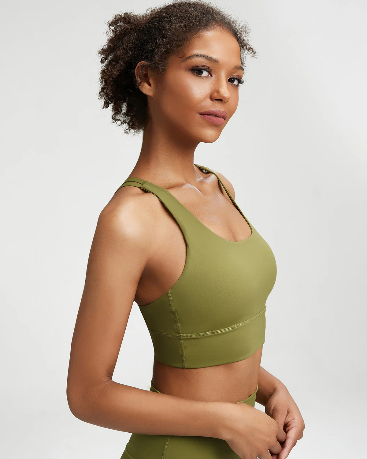 Cordelia Sports Bra - Olive - Image 2