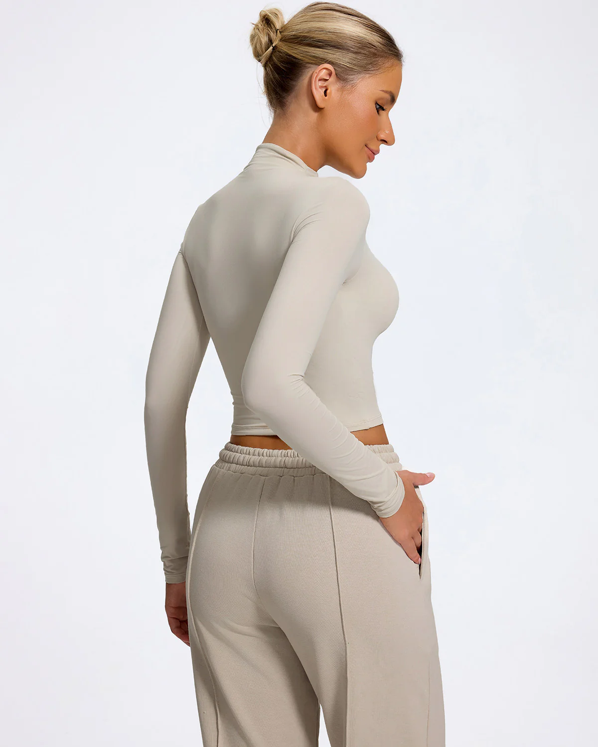 Eden Long Sleeve - Beige - Image 2