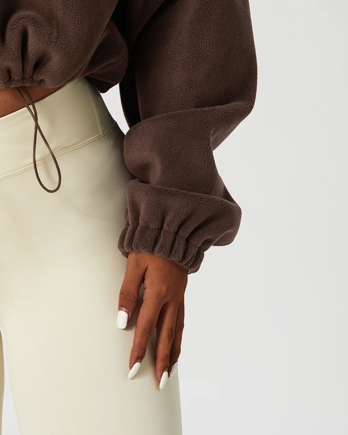 Ellie Crop Pullover - Brown - Image 6