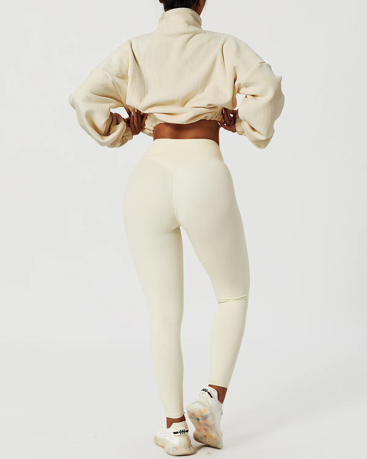 Ellie Crop Pullover - Beige - Image 8
