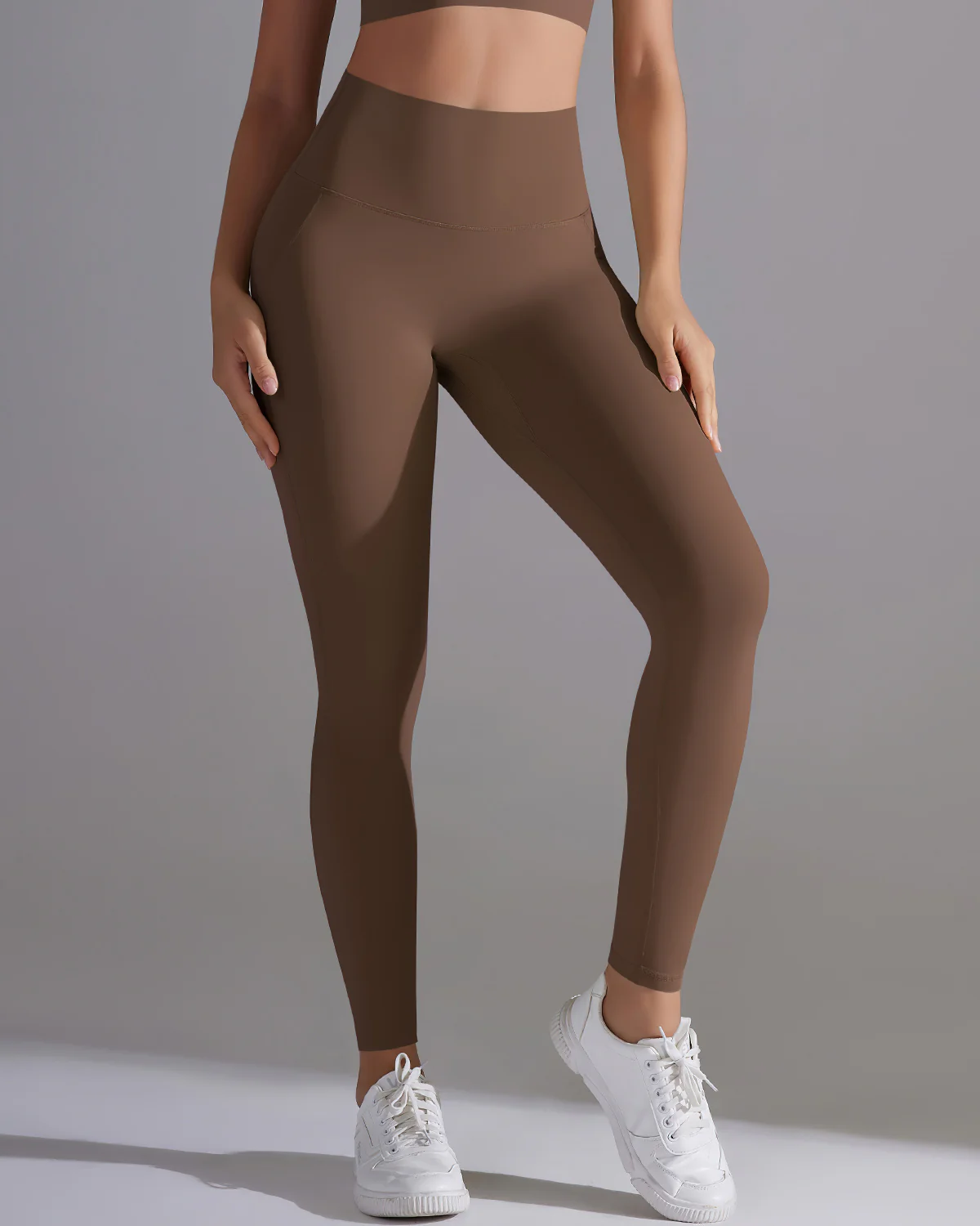 Giselle Seamless Leggings - Brown - Image 4