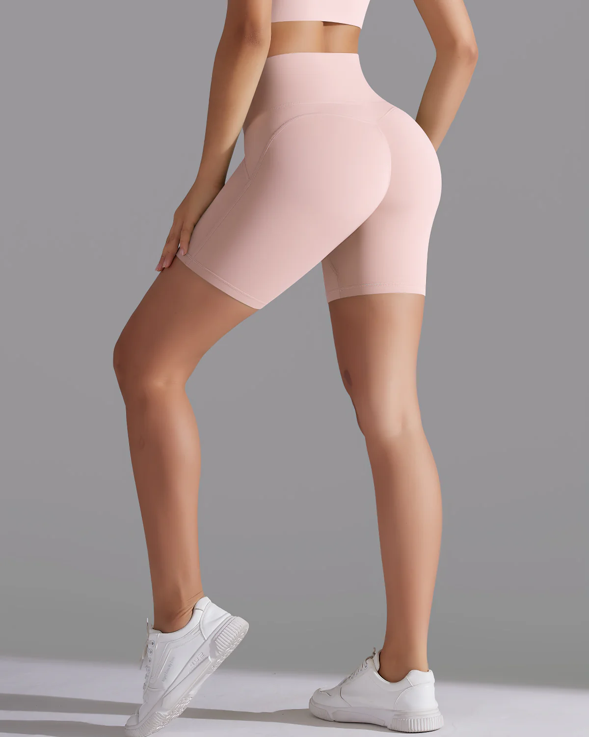 Giselle Seamless Shorts - Blush Pink - Image 2
