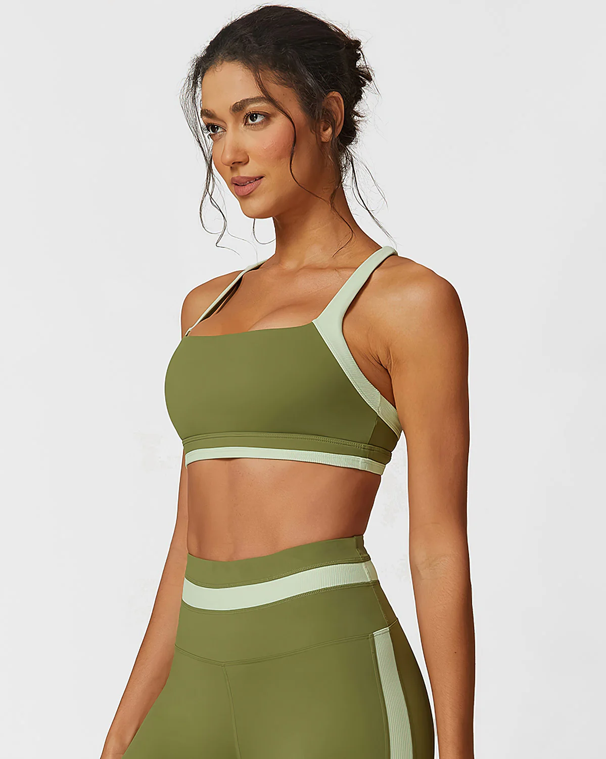 Guinevere Sports Bra - Green - Image 5
