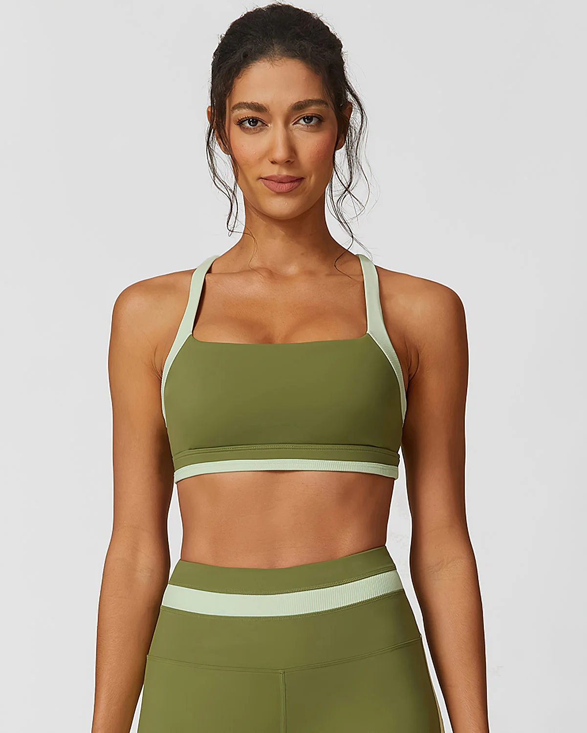 Guinevere Sports Bra - Green - Image 7