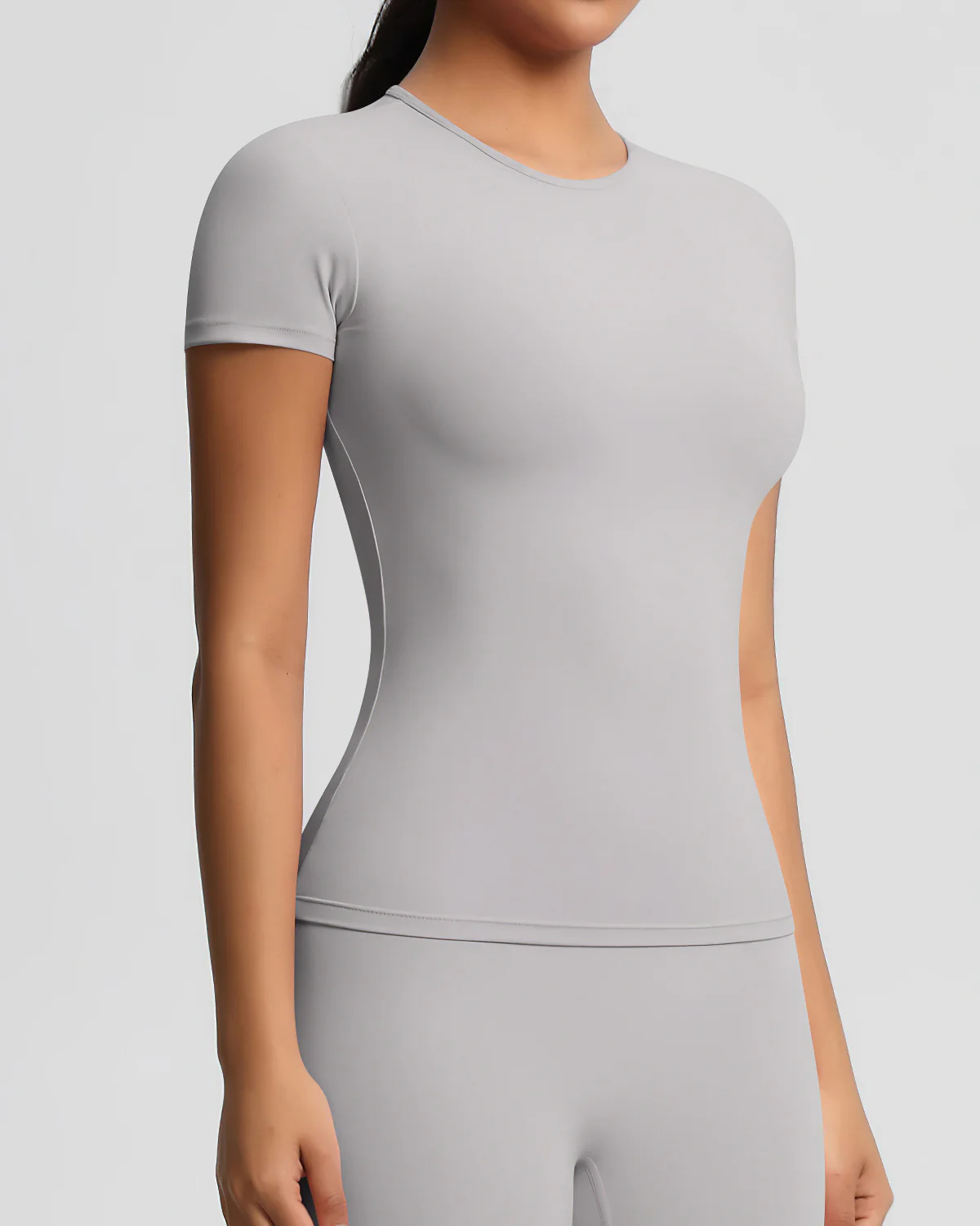 Gwen Active Top - Light Grey - Image 3