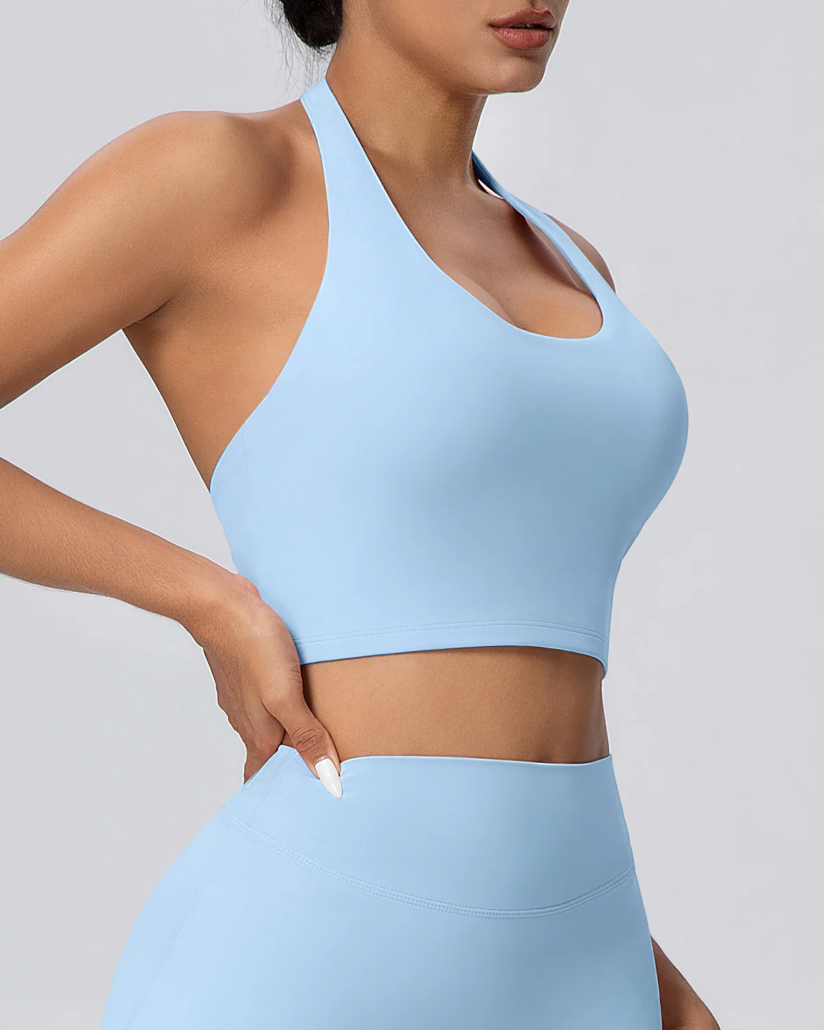 Gwen Halter Top - Sky Blue - Image 2