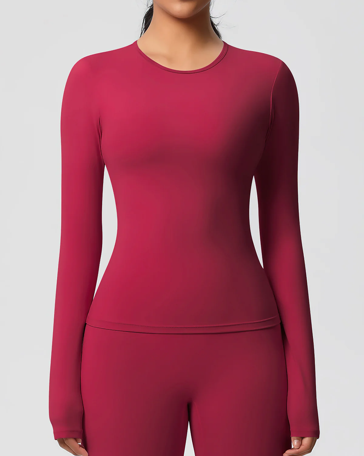 Gwen Long Sleeve - Carmine - Image 2