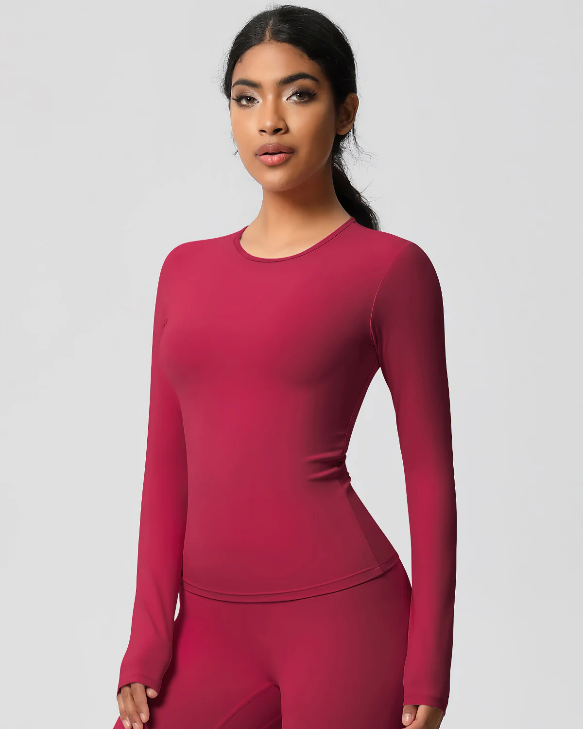 Gwen Long Sleeve - Carmine - Image 5
