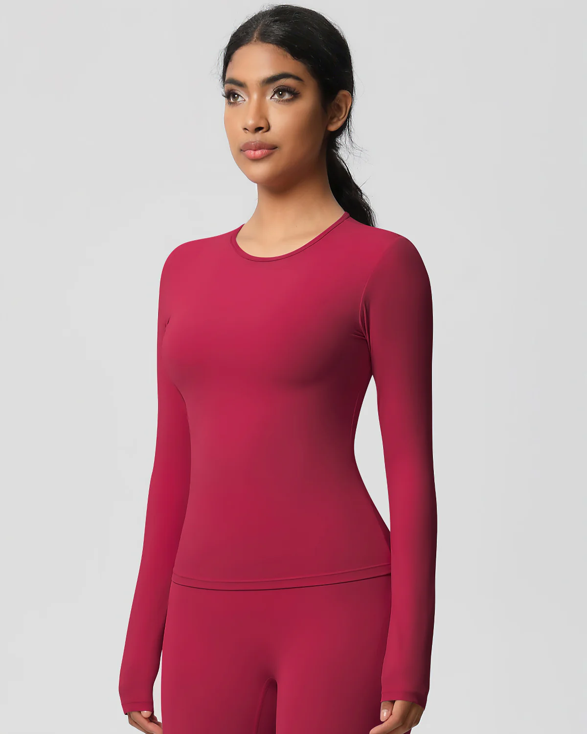 Gwen Long Sleeve - Carmine - Image 7