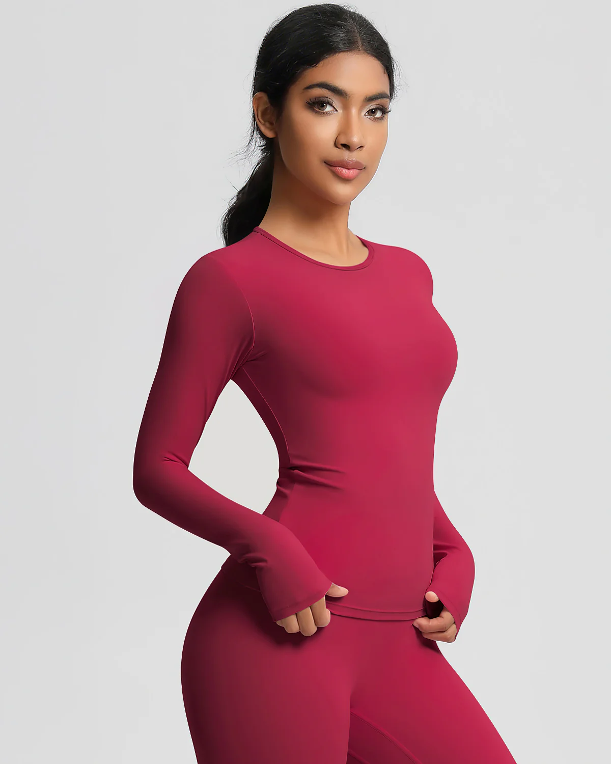 Gwen Long Sleeve - Carmine - Image 8
