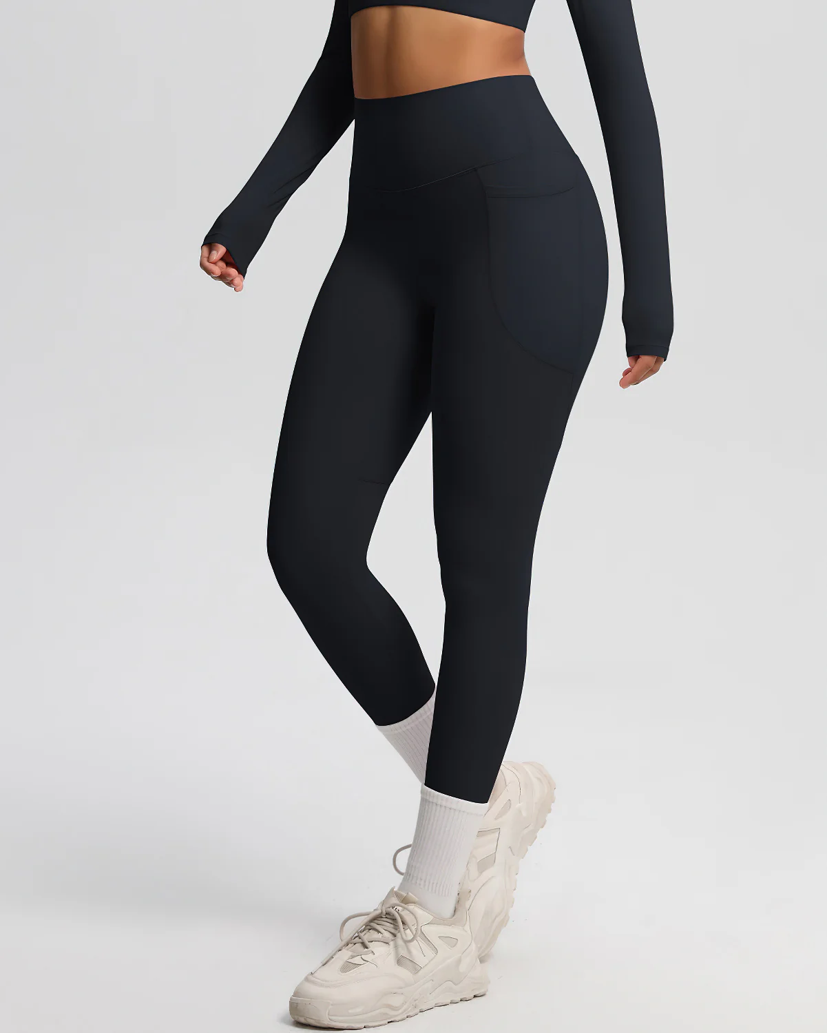 Gwen Pocket Leggings - Black - Image 5