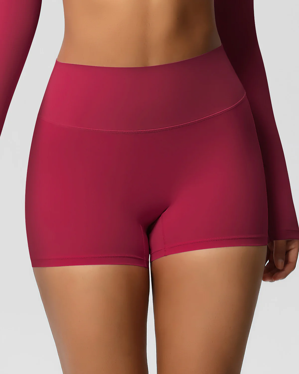 Gwen Seamless Shorts - Carmine - Image 2