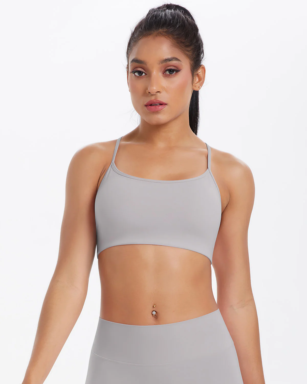 Gwen Sports Bra - Light Grey - Image 8