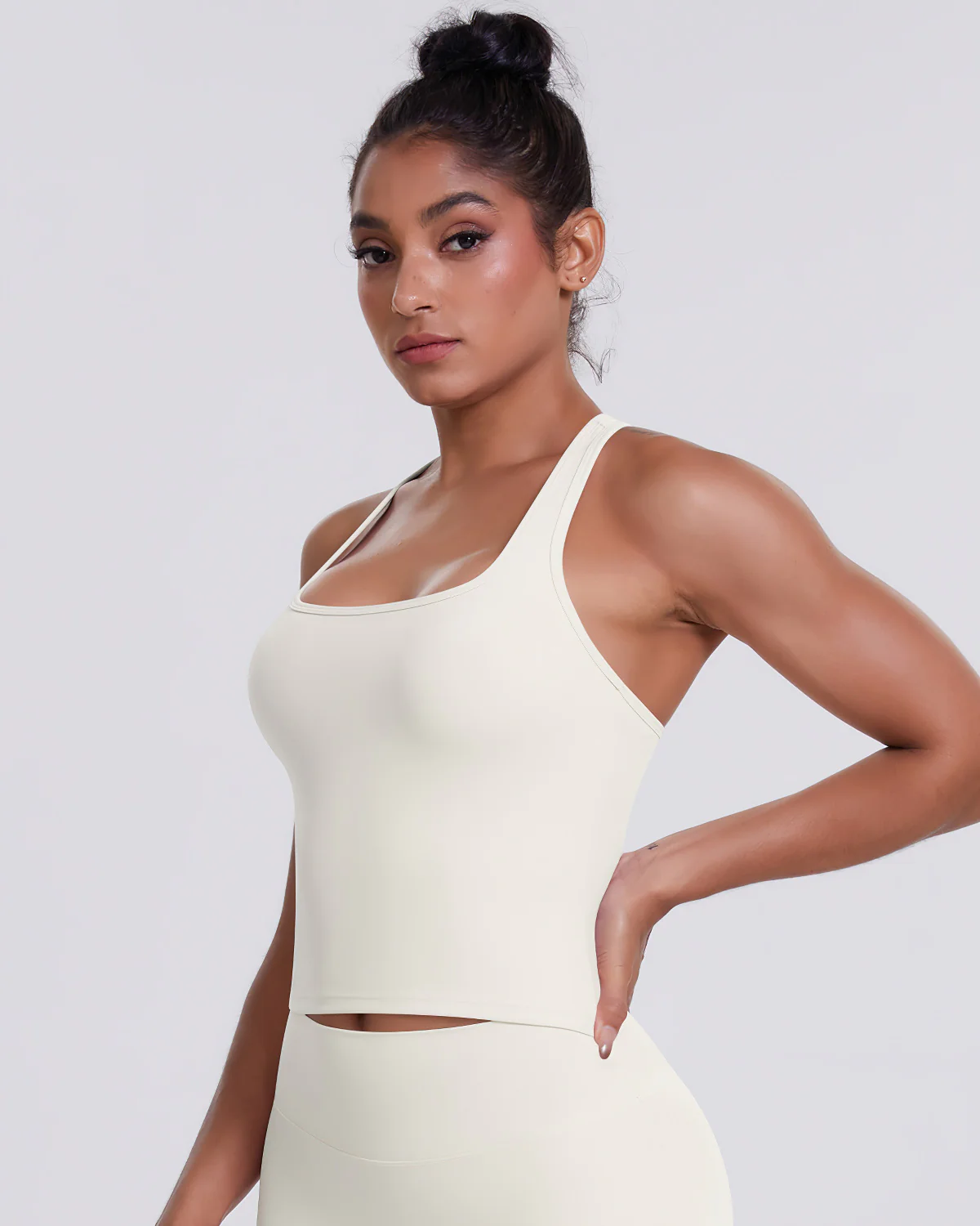Gwen T-Back Top - Cloud - Image 7