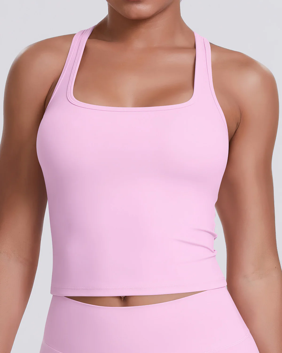 Gwen T-Back Top - Pink - Image 4