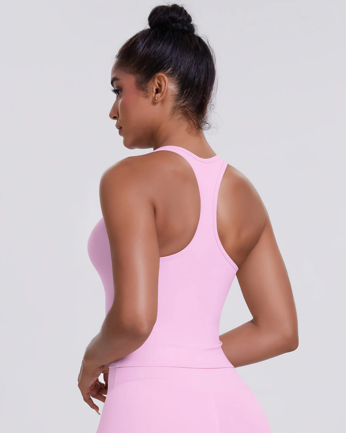 Gwen T-Back Top - Pink - Image 5