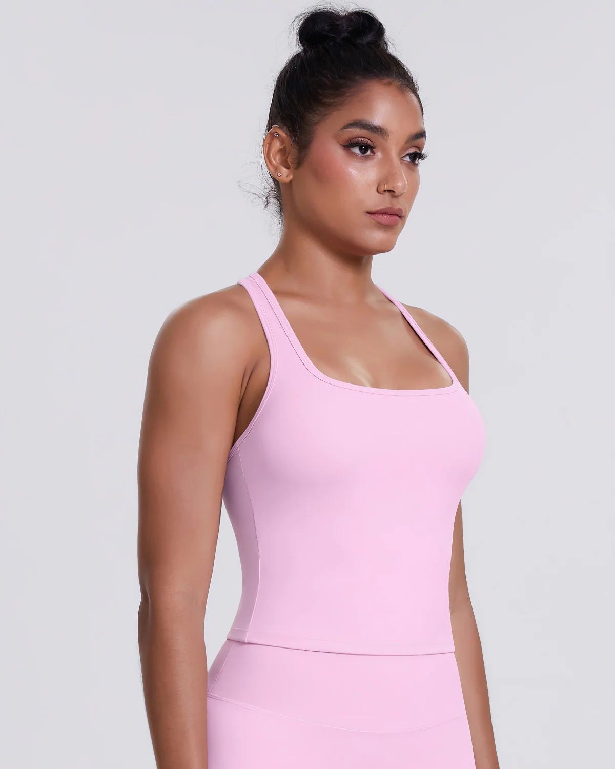 Gwen T-Back Top - Pink - Image 6
