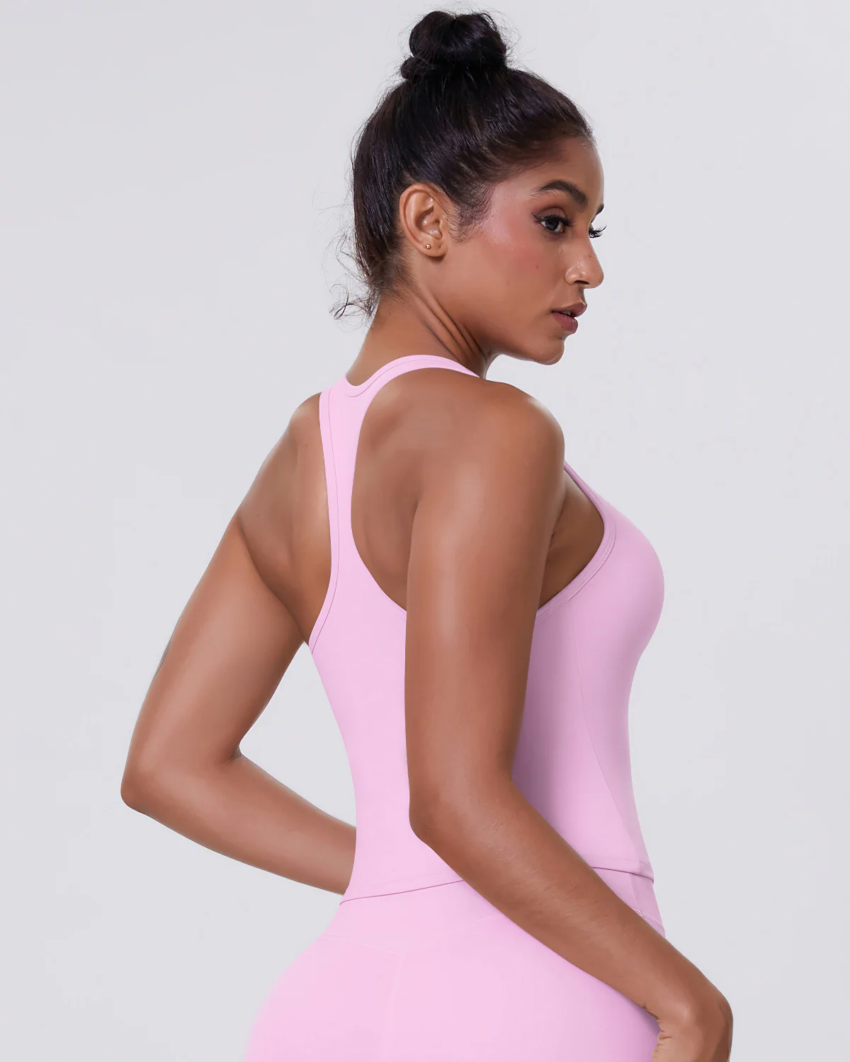 Gwen T-Back Top - Pink - Image 8