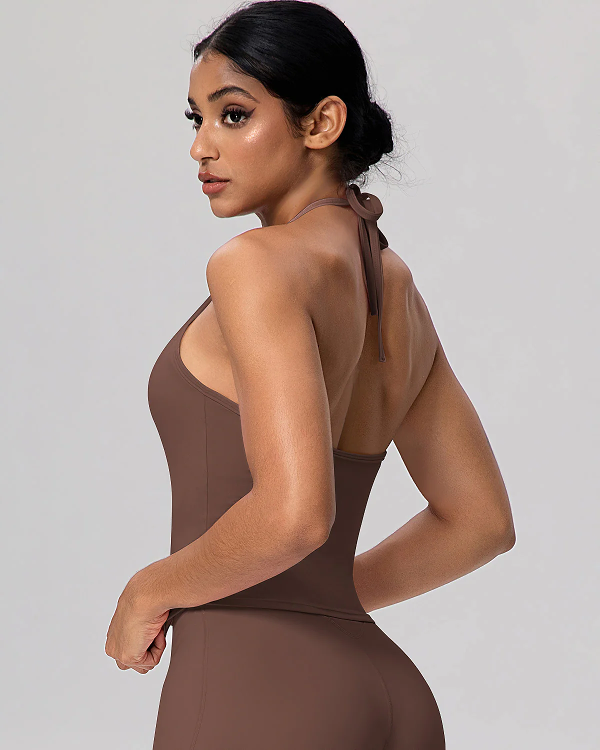 Gwen Tank Top - Brown - Image 7