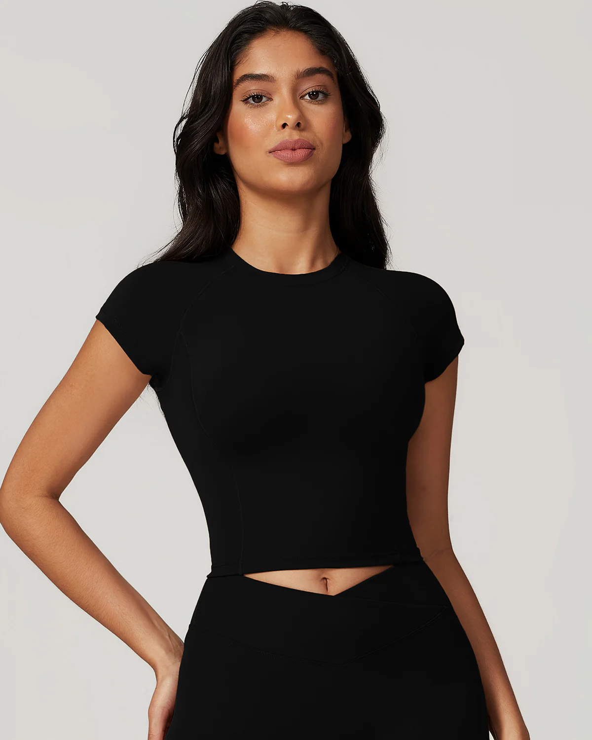 Hazel Crop Top - Black - Image 3