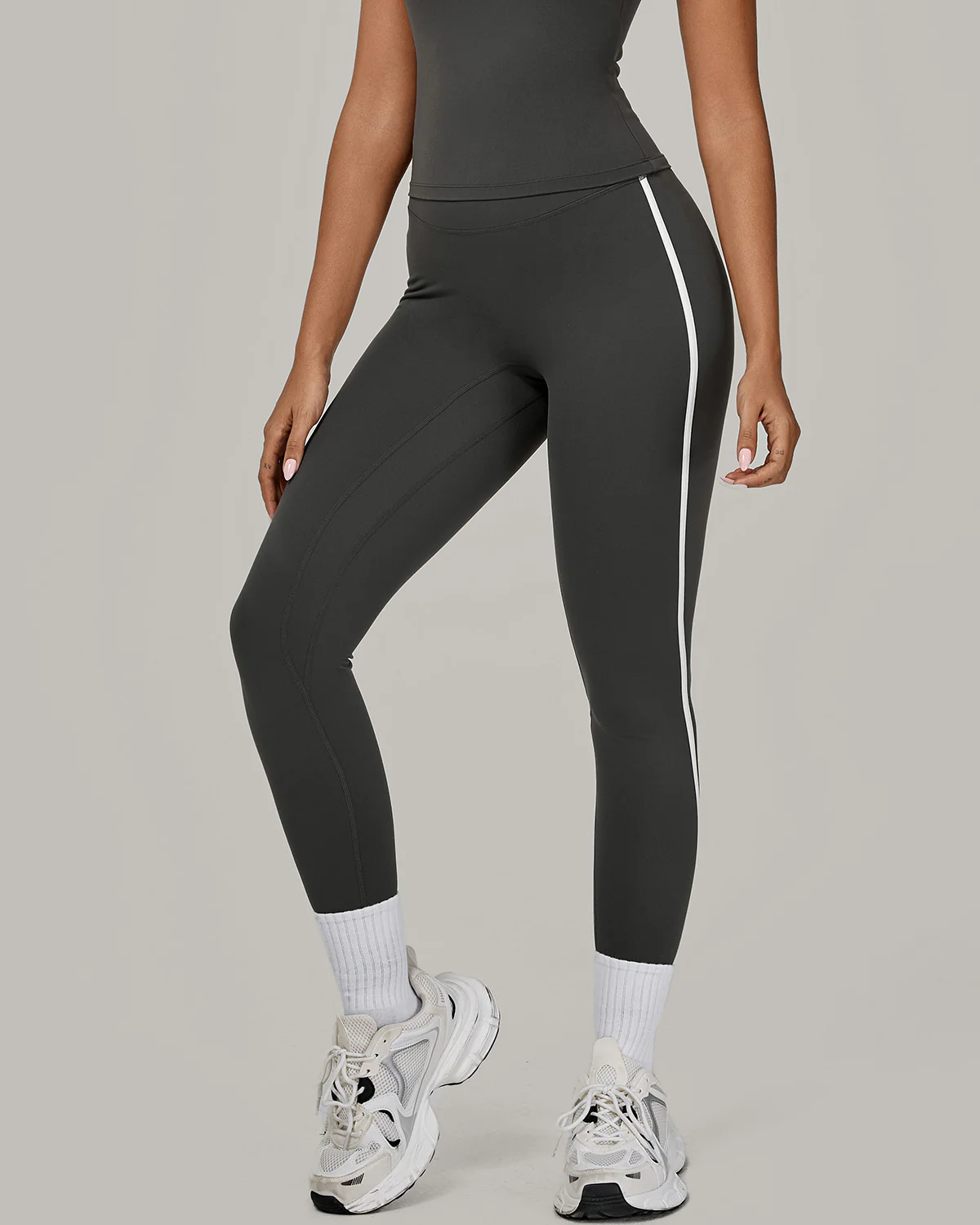 Hermione Seamless Leggings - Grey - Image 3