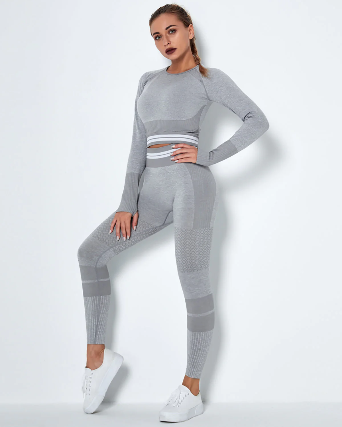 Imperia Seamless Long Sleeve - Gray - Image 6