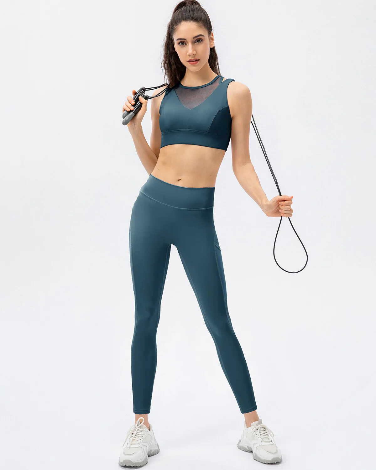 Iris Seamless Pocket Leggings - Blue - Image 5