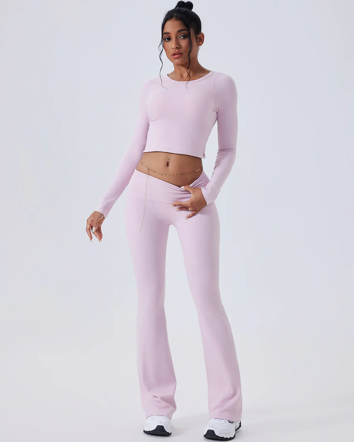 Ivy Flare Leggings - Pink - Image 4