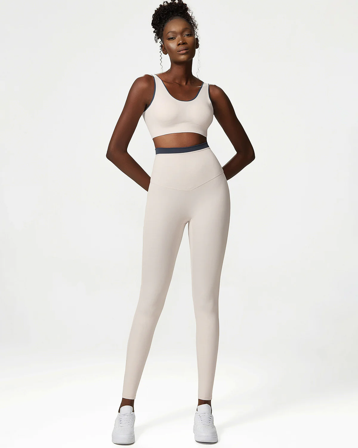Juno Seamless Leggings - Beige Mist - Image 6