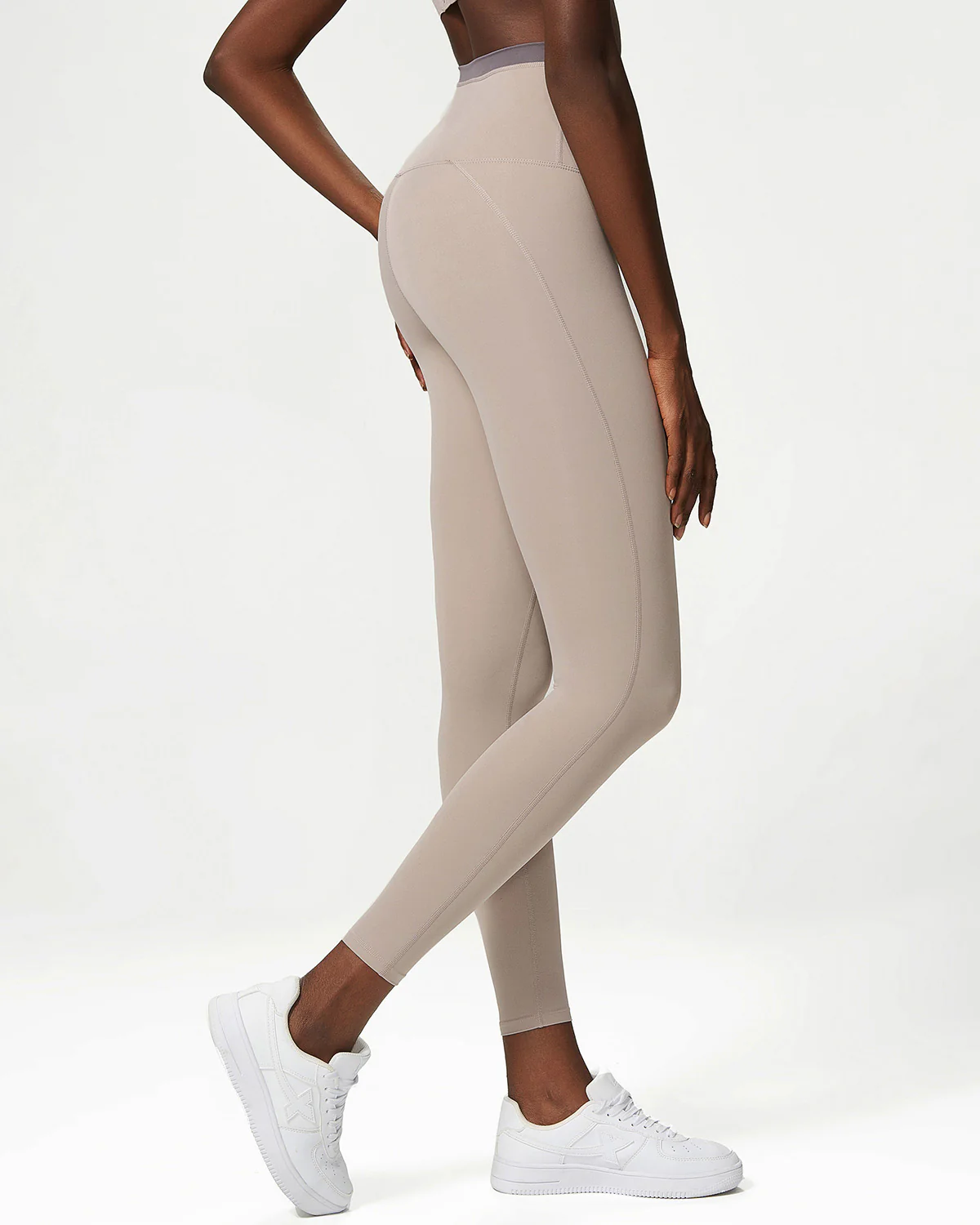 Juno Seamless Leggings - Dusty Taupe - Image 2