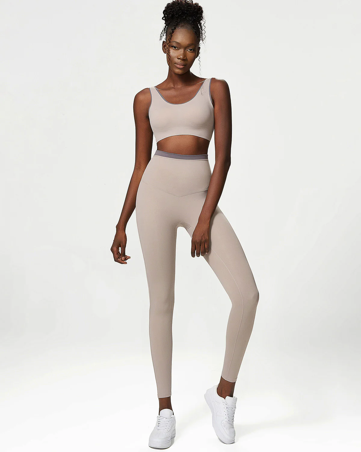 Juno Seamless Leggings - Dusty Taupe - Image 4