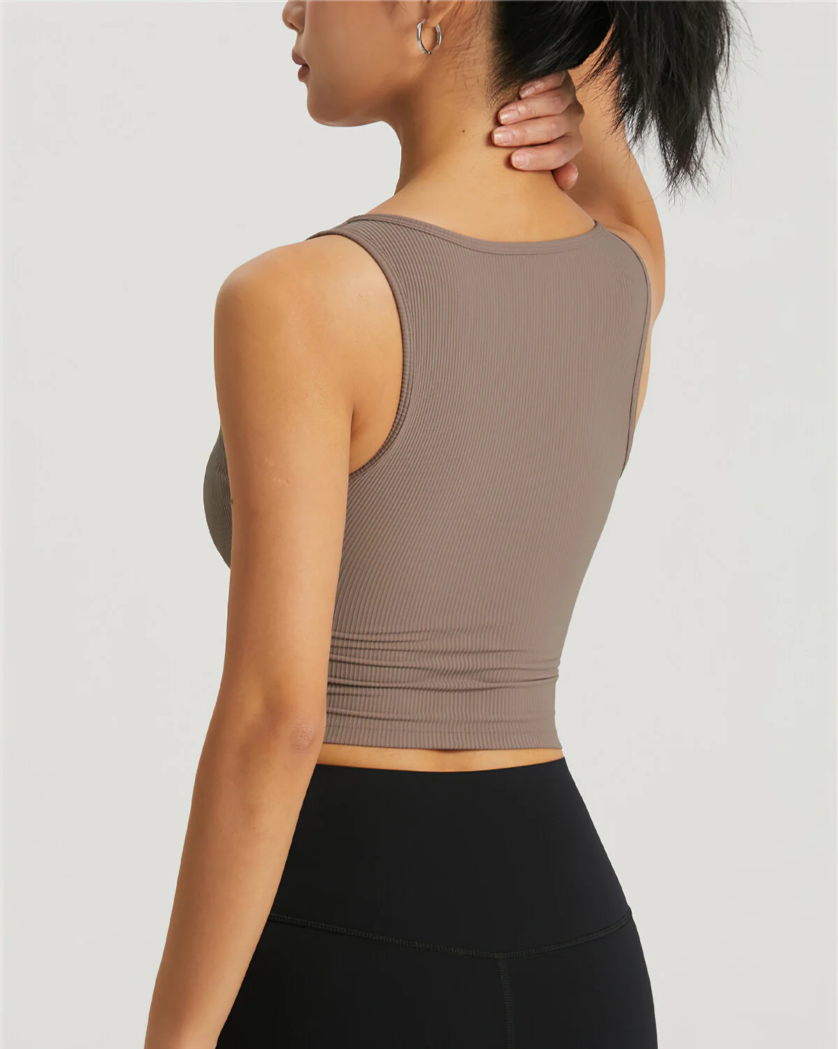 Kataleya Crop Top - Brown - Image 2