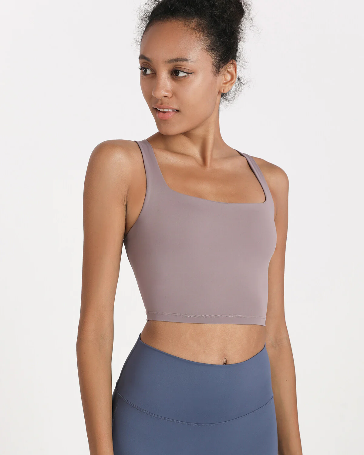 Kathryn Sports Bra - Grey Purple - Image 4