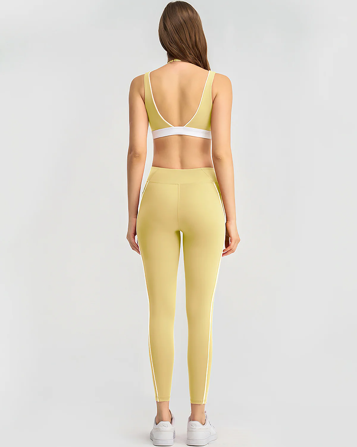 Linnea Sports Bra - Yellow - Image 6