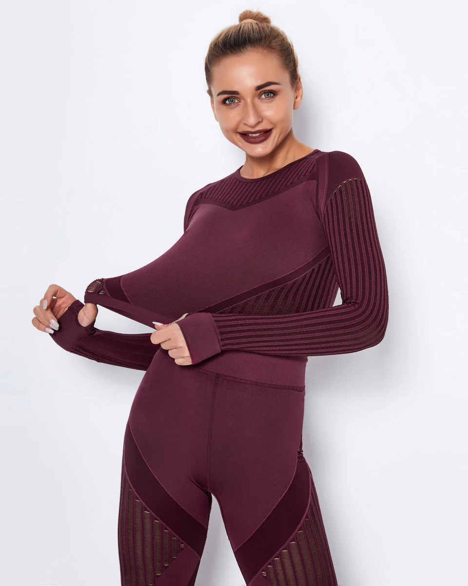 Lorica Long Sleeve - Burgundy - Image 5