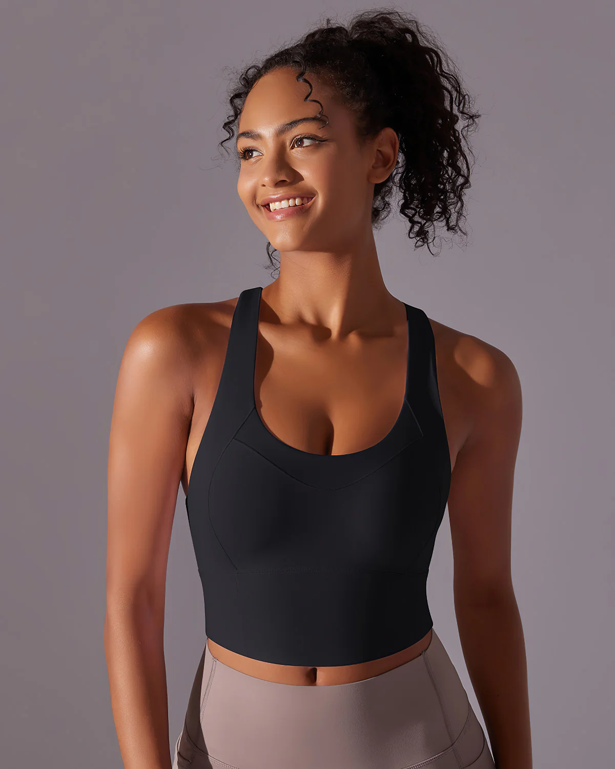Lumi Crop Top - Black - Image 5