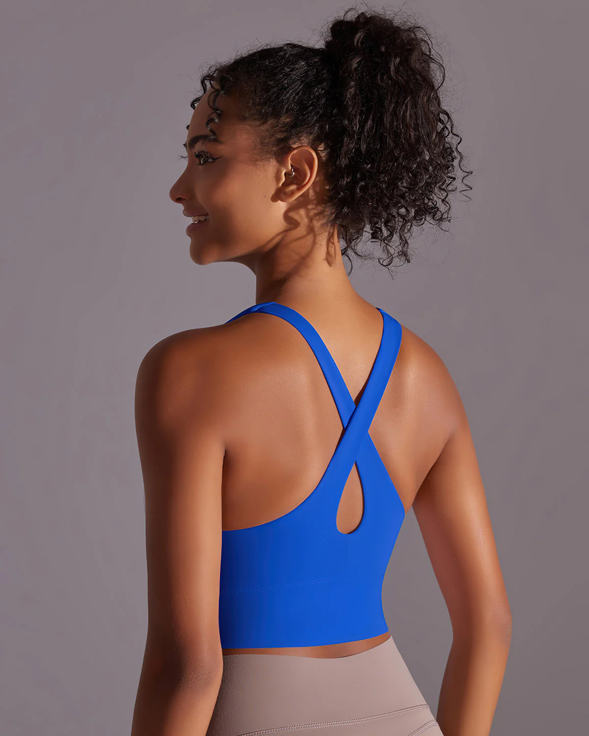 Lumi Crop Top - Blue - Image 2
