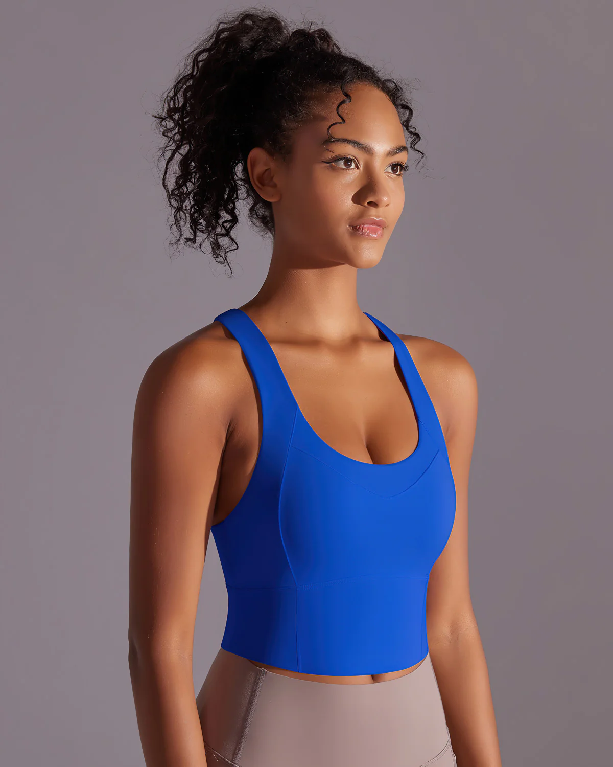 Lumi Crop Top - Blue - Image 3