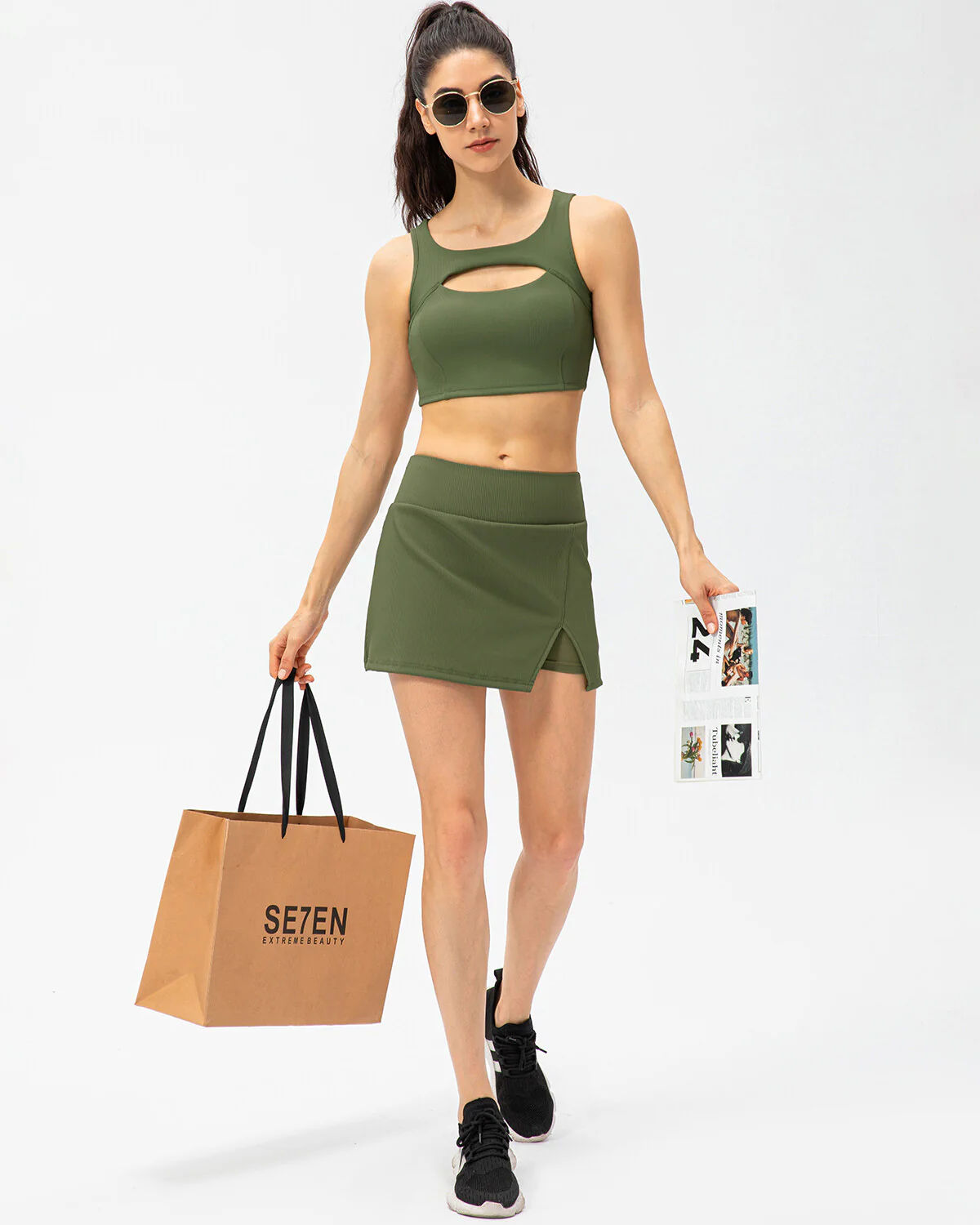 Lyla Sports Bra - Green - Image 5